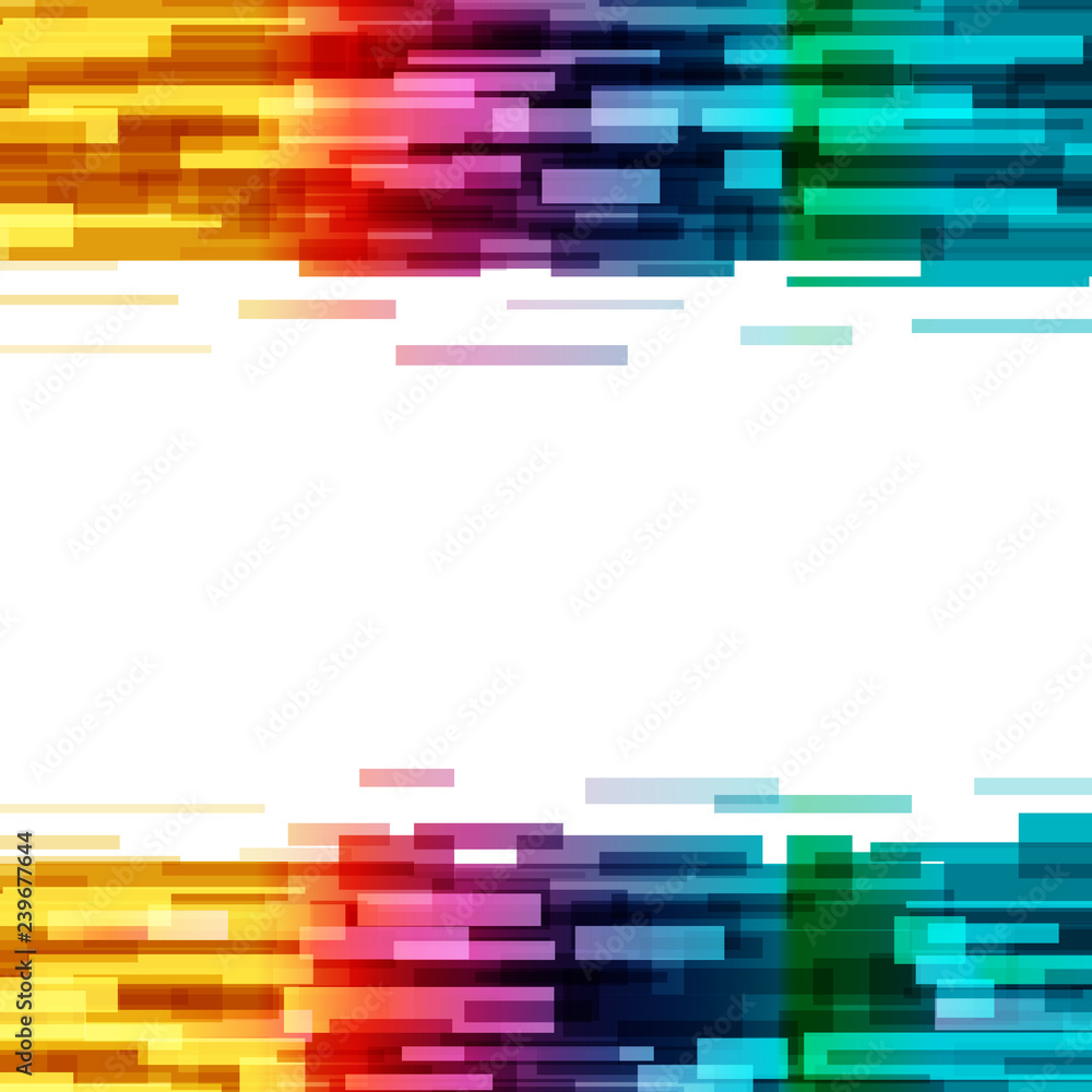 Fototapeta premium Rectangles digital Technology abstract background data futuristic glowing music dynamic concept