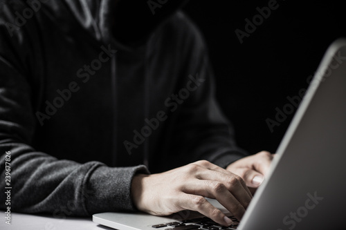Hacker In Front Of The Computer