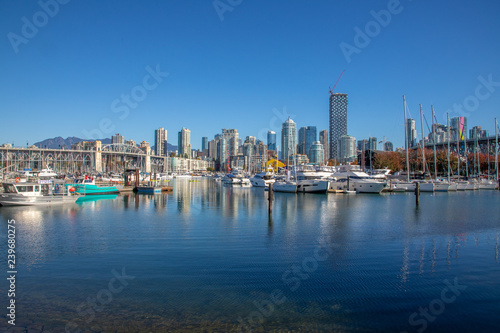 Vancouver  BC  Canada skyline