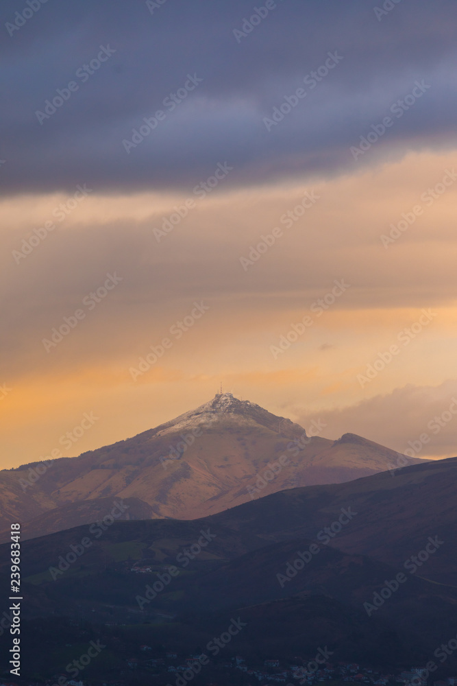 La Rhune mountain at the basque Pyrenees, Basque Country. La Rhune mountain at the basque Pyrenees, Basque Country.