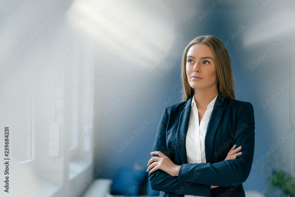 Portrait of serious young businesswoman Portrait of serious young businesswoman