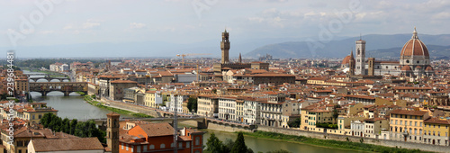 Panoramic view of Florence city Tuscany, Italy