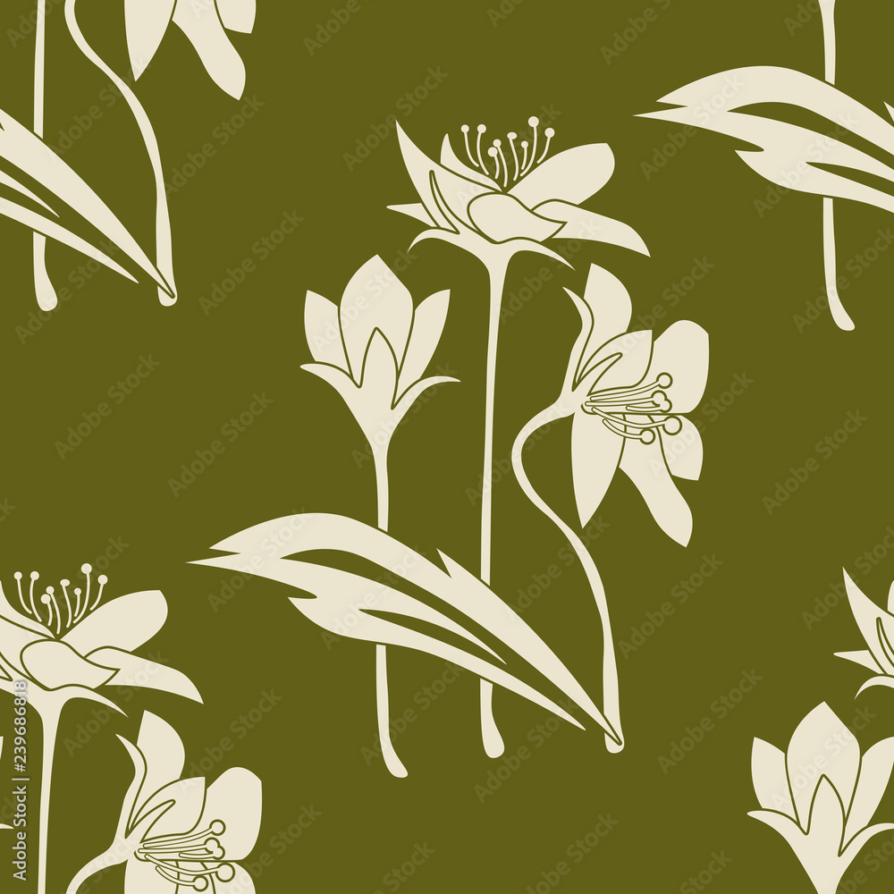 Geometric seamless pattern. Flower Geometric seamless pattern. Flower
