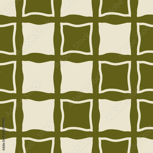 Geometric seamless pattern. Square with uneven edges