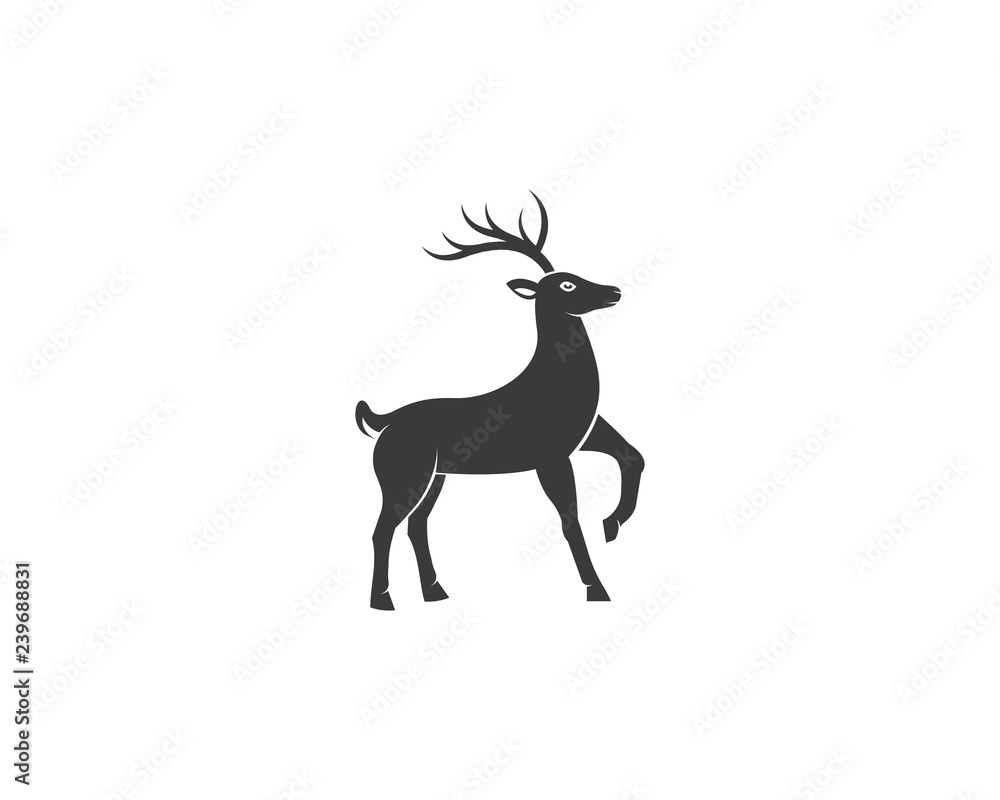 Fototapeta premium reindeer illustration design template
