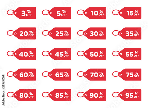 discount labels set, sale tag, offer price