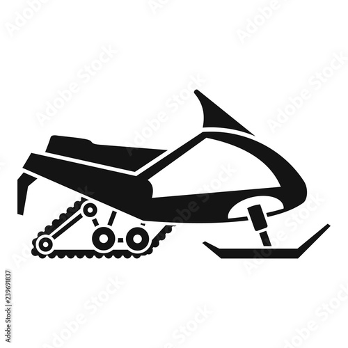 Expedition snowmobile icon. Simple illustration of expedition snowmobile vector icon for web design isolated on white background