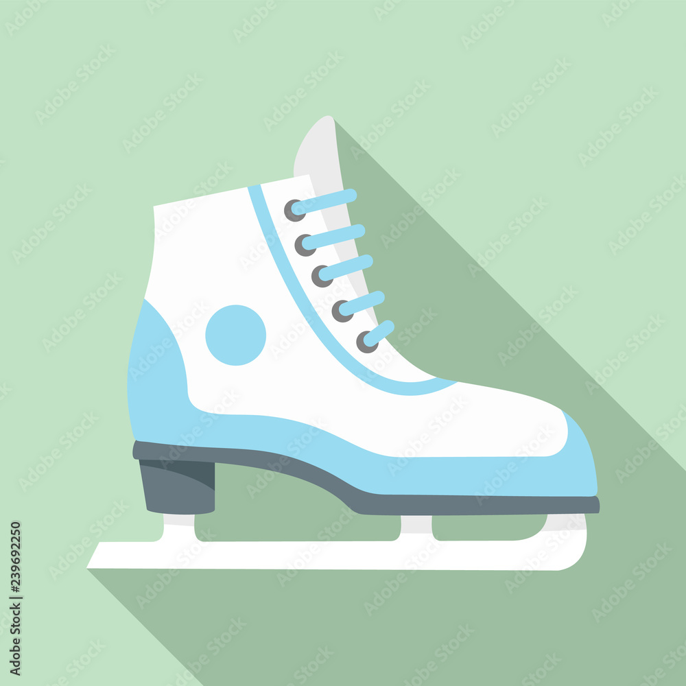 Figure ice skate icon. Flat illustration of figure ice skate vector icon for web design Figure ice skate icon. Flat illustration of figure ice skate vector icon for web design