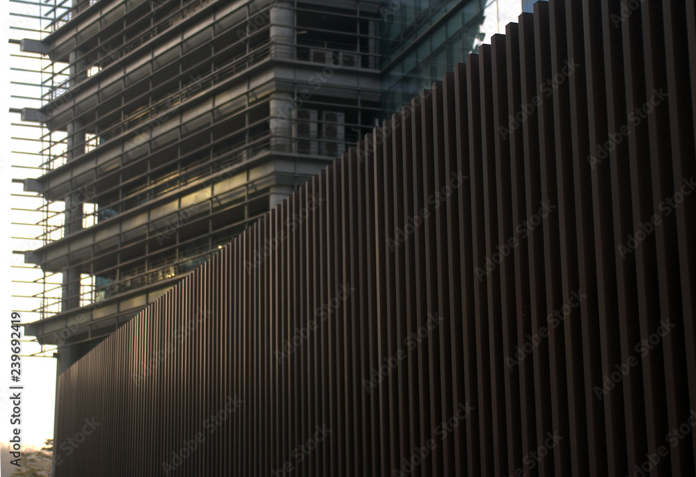 Naklejka premium 건물 외벽