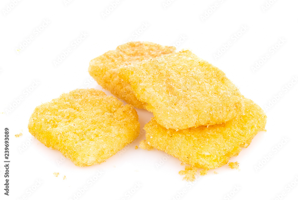 Corn chips isolated on white background Corn chips isolated on white background