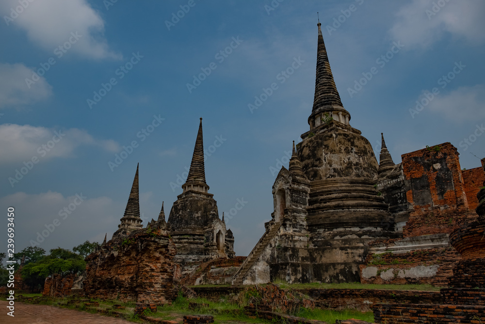 Famous temple in Thailand (Wat Phrasrisanphet)
