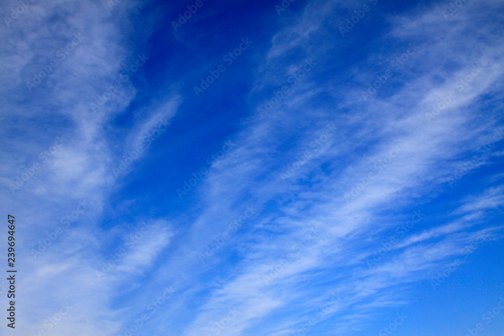 blue sky and white clouds