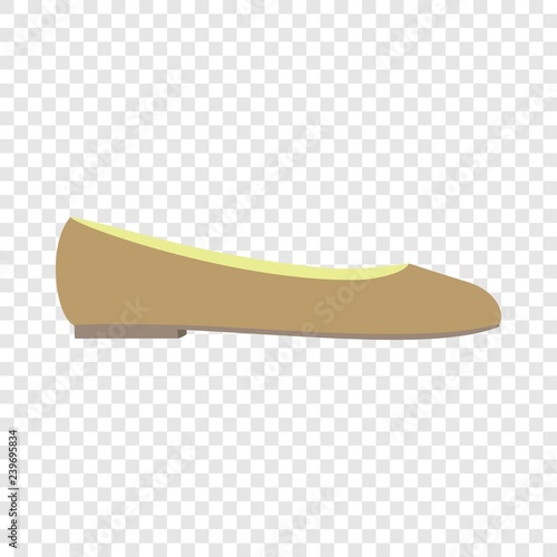 Ballet shoe icon. Flat illustration of ballet shoe vector icon for web design