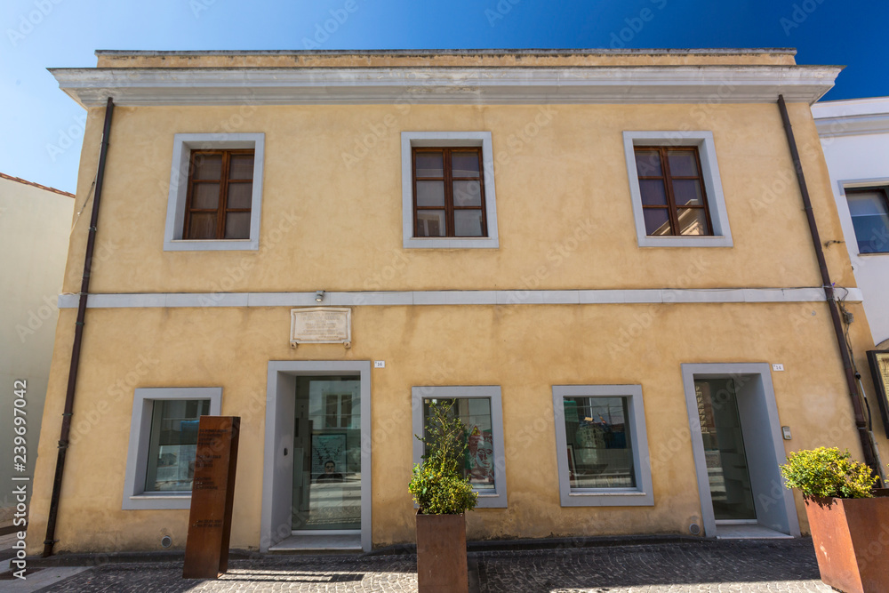 Centro storico di Ales (Oristano) - Sardegna - Italia