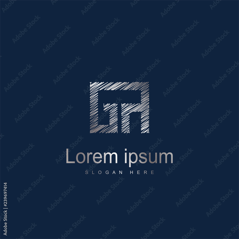 Obraz premium Initial Letter GA Logo Template Vector Design