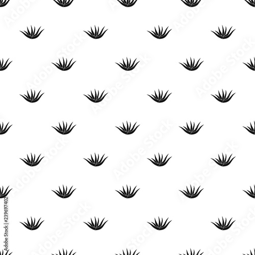 Aloe plant pattern seamless vector repeat geometric for any web design