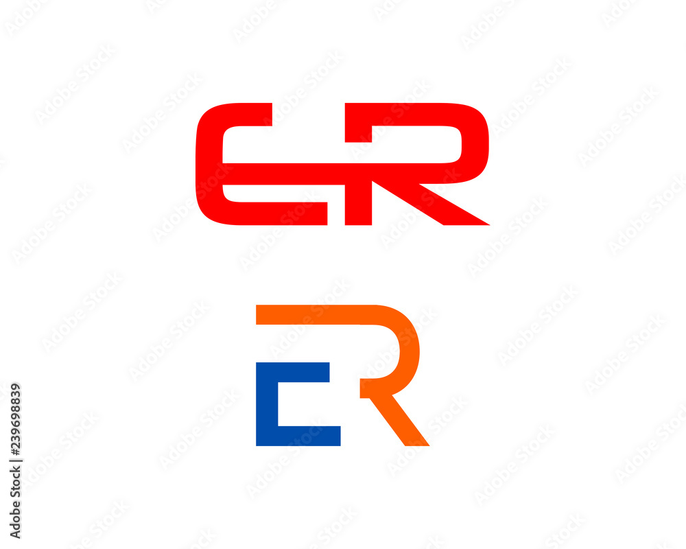 Set Of Initial Letter ER Logo Template Design Vector Set Of Initial Letter ER Logo Template Design Vector