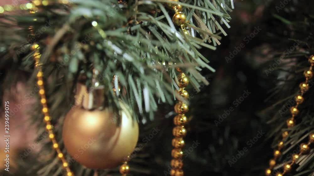 custom made wallpaper toronto digitalThe wind blows on a Christmas toy that hangs on the Christmas tree.