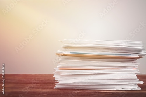 Stack of Envelopes / Files / Documents