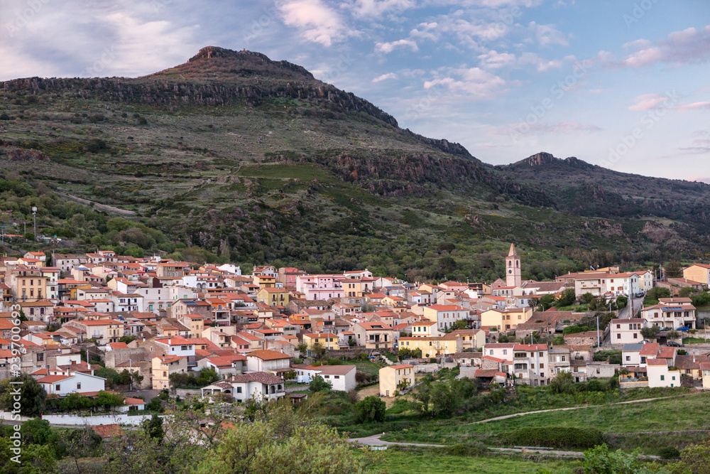 Veduta Panoramica di Bortigali (Nuoro) - Sardegna - Italia