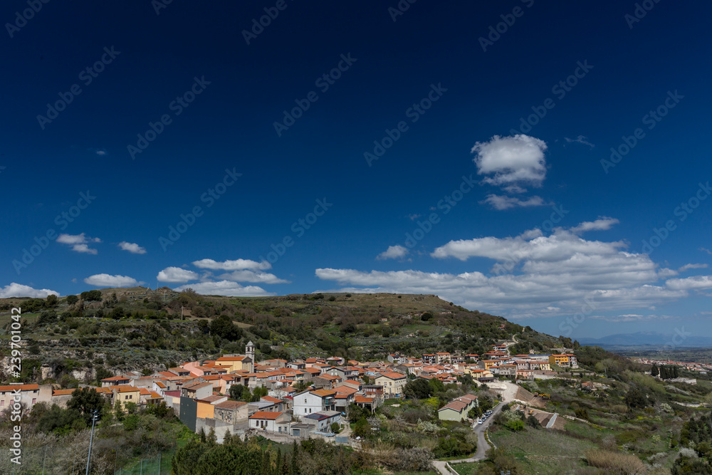 Visione panoramica di Borutta (Nuoro) - Sardegna - Italia