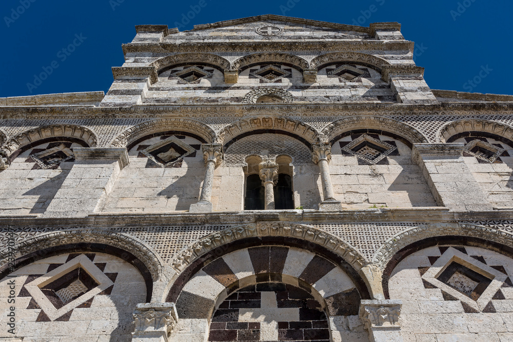 Dettaglio Facciata della Chiesa San Pietro di Sorres a Borutta (Nuoro) - Sardegna - Italia