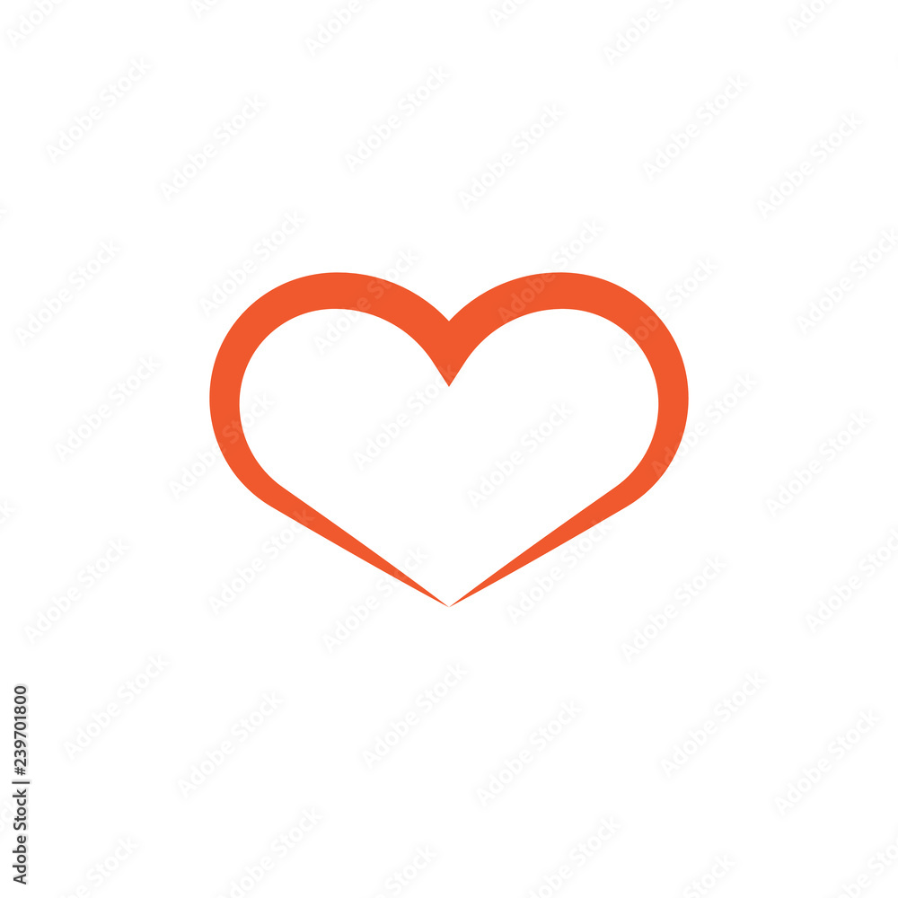 Love abstract icon design template illustration Love abstract icon design template illustration