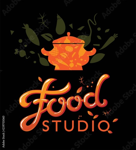 Wallpaper Mural Lettering Food studio sign Torontodigital.ca
