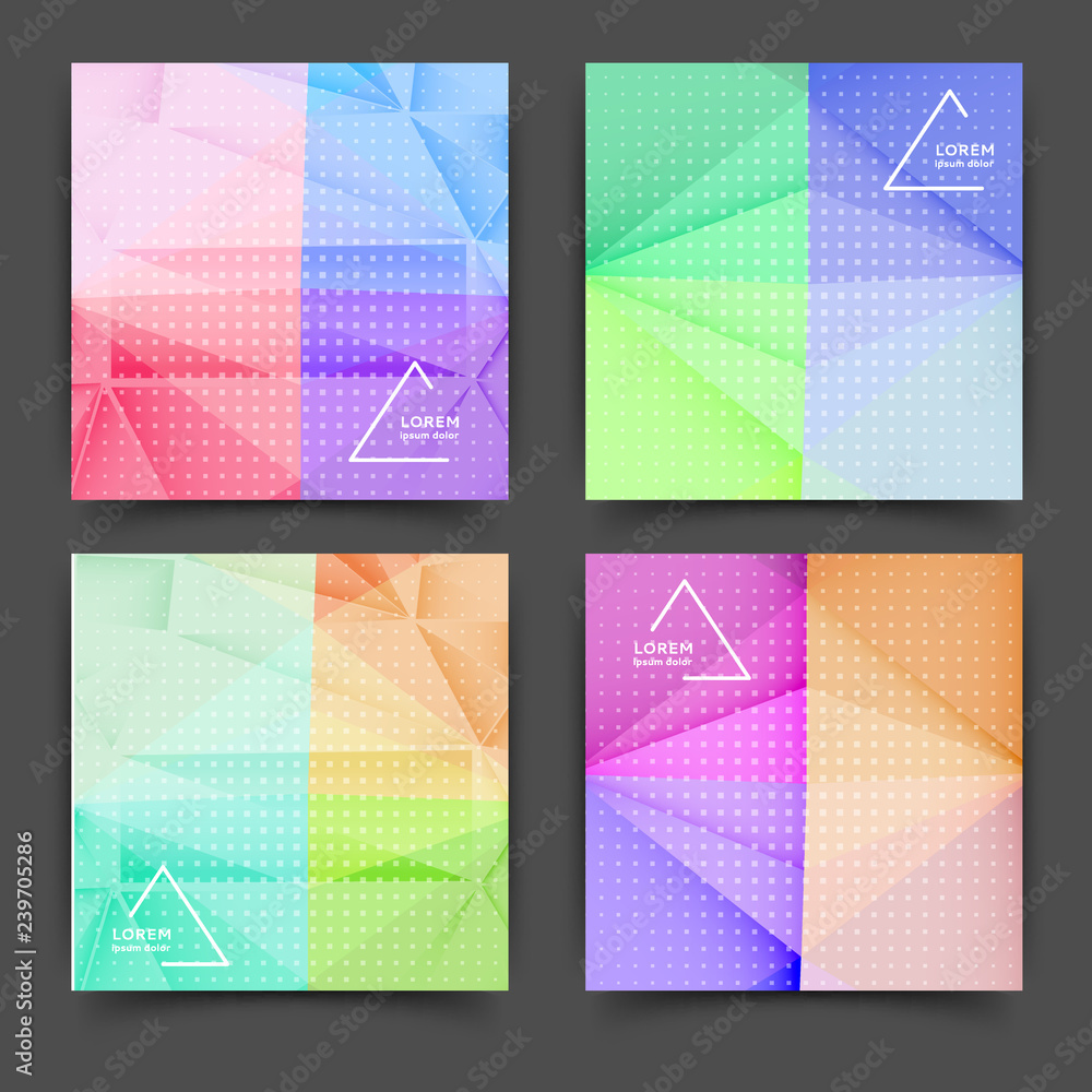 Abstract color brochure