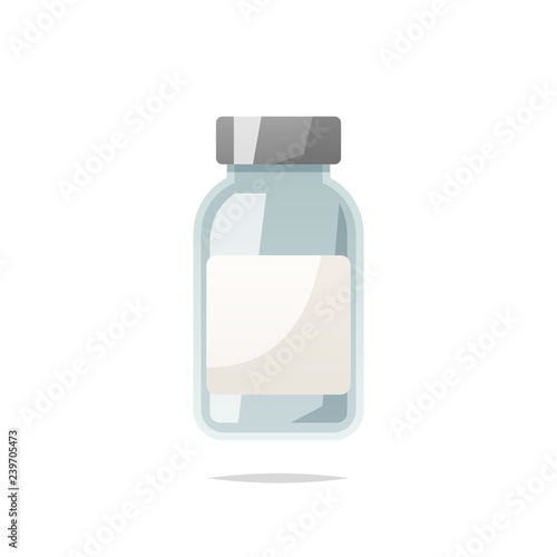 Vial bottle vector isolated