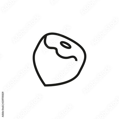 Nut line icon. Nut, shell, crunchy. Nature concept. Vector illustration can be used for topics like nature, healthy eating, eco, diet 
