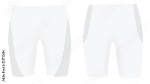 White swimwear. vector illustration