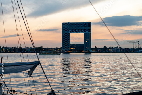 Pontsteiger building at Amsterdam river