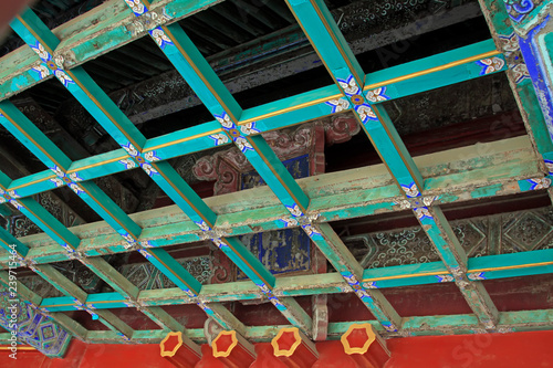 Chinese ancient palace ceiling