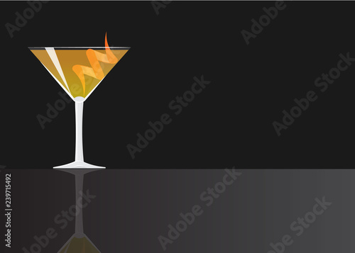 Cosmopolitan cocktail or Old Fashioned  cocktail