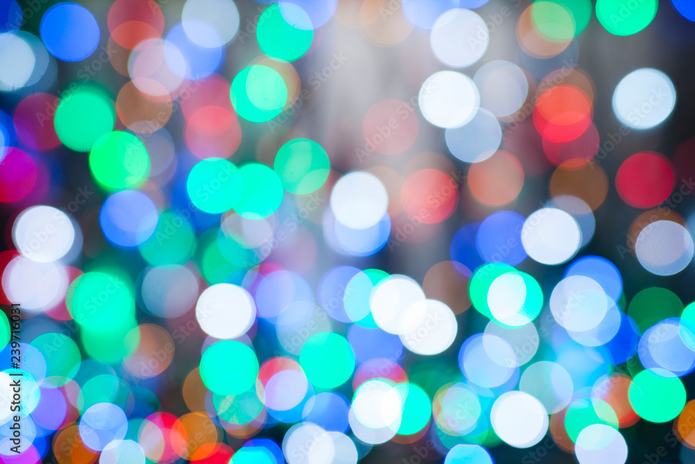 Fototapeta premium Bokeh effect blurry lighting abstract background