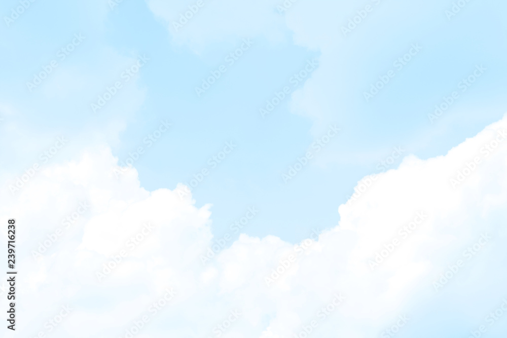 blurred sky soft blue cloud, blur sky pastel blue color soft background,  love valentine background pastel, blue sky clear soft pastel background,  blue soft blur sky wallpaper Stock Photo | Adobe Stock