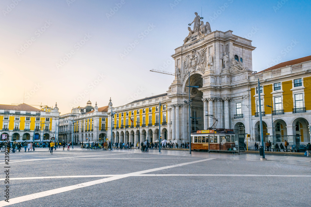 Lisboa , Terreiro do Paço - obrazy, fototapety, plakaty 