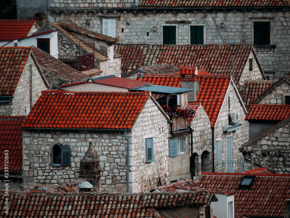 red roofs