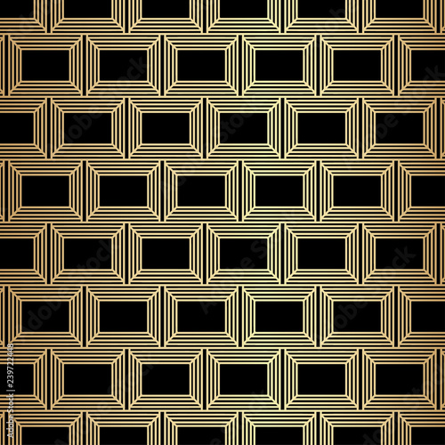 Gold Great Art Deco Pattern Background Design