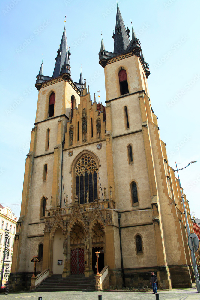Fototapeta premium Kostel Sv. Antonína Paduanskeho (Church of St. Anthony of Padua) in Prague, Czech Republic