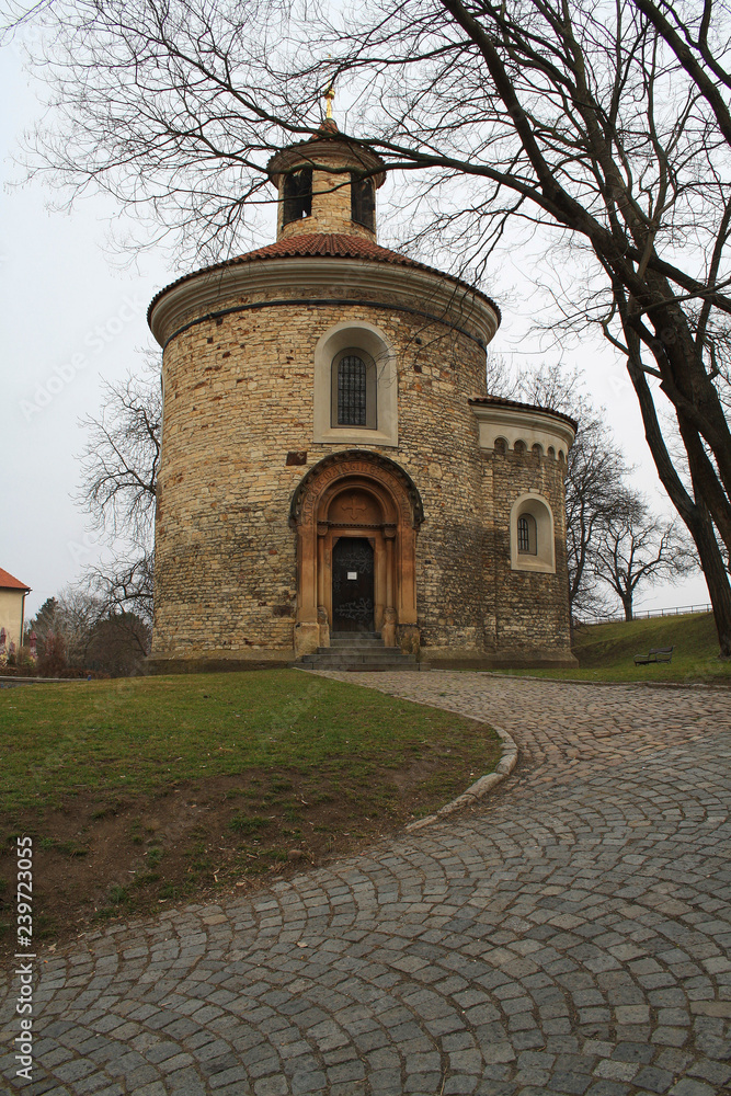 St. Martin Rotunda, Rotunda of St. Martin in Vysehrad in Prague, Czech republic