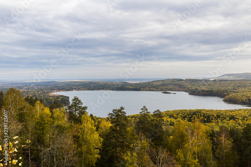 landscape with lake and forest © Владимир Субботин
