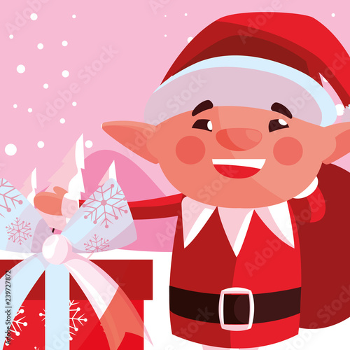 Christmas elf design © djvstock