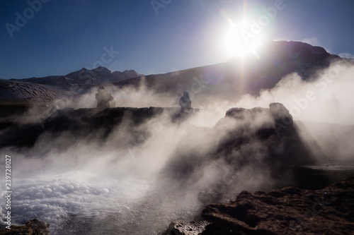 El Tatio geysers   near San Pedro de Atacama  Chile