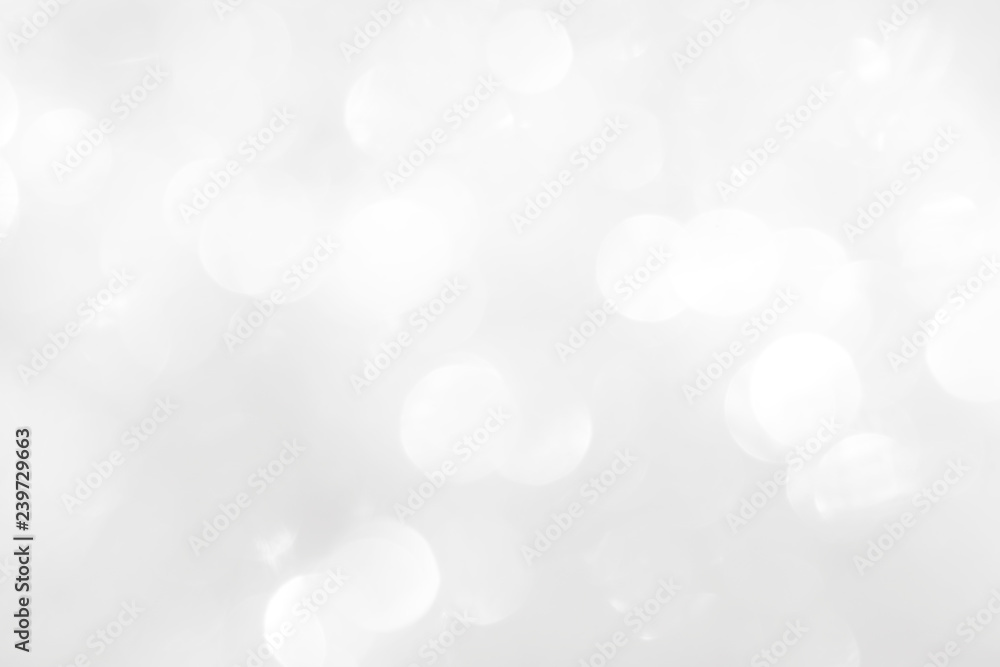 A brilliant white background with circles and ovals. Template for a holiday card with bright and sparkling lights. A brilliant white background with circles and ovals. Template for a holiday card with bright and sparkling lights.