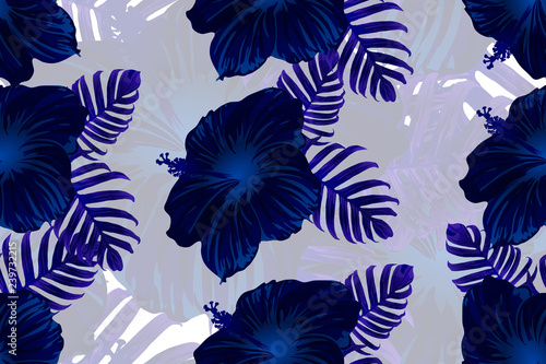 Hawaiian tropic jungle endless print.