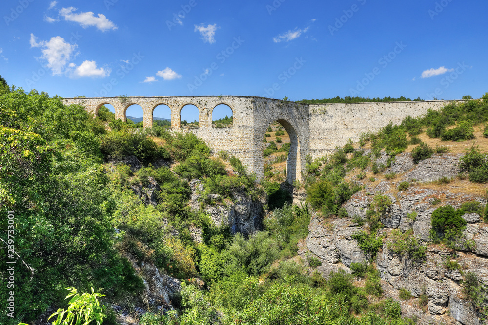 Incekaya Aqueduct (Tokatli Canyon) in Safranbolu, Karabuk, Turkey