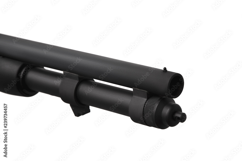 Shotgun isolated on white Shotgun isolated on white