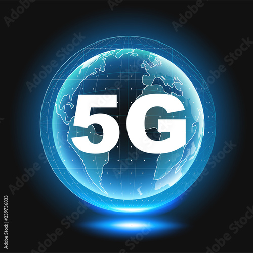 5G wireless internet wifi connection.